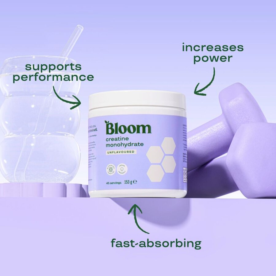 Bloom creatine monohydrate unflavored 153 g