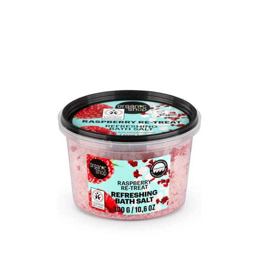 Organic Shop raspberry re-treat refreshing bath salt 300 g