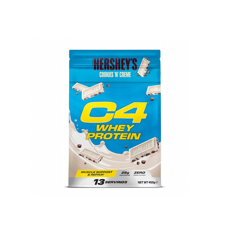C4 whey protein cookies & cream 455 g