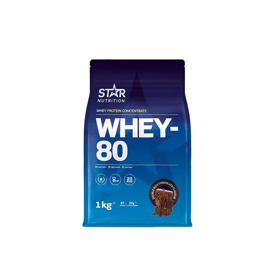 Star Nutrition whey-80 double rich chocolate 1kg