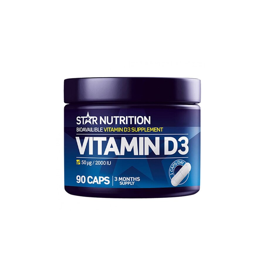 Star Nutrition vitamin D3 90 kapsler