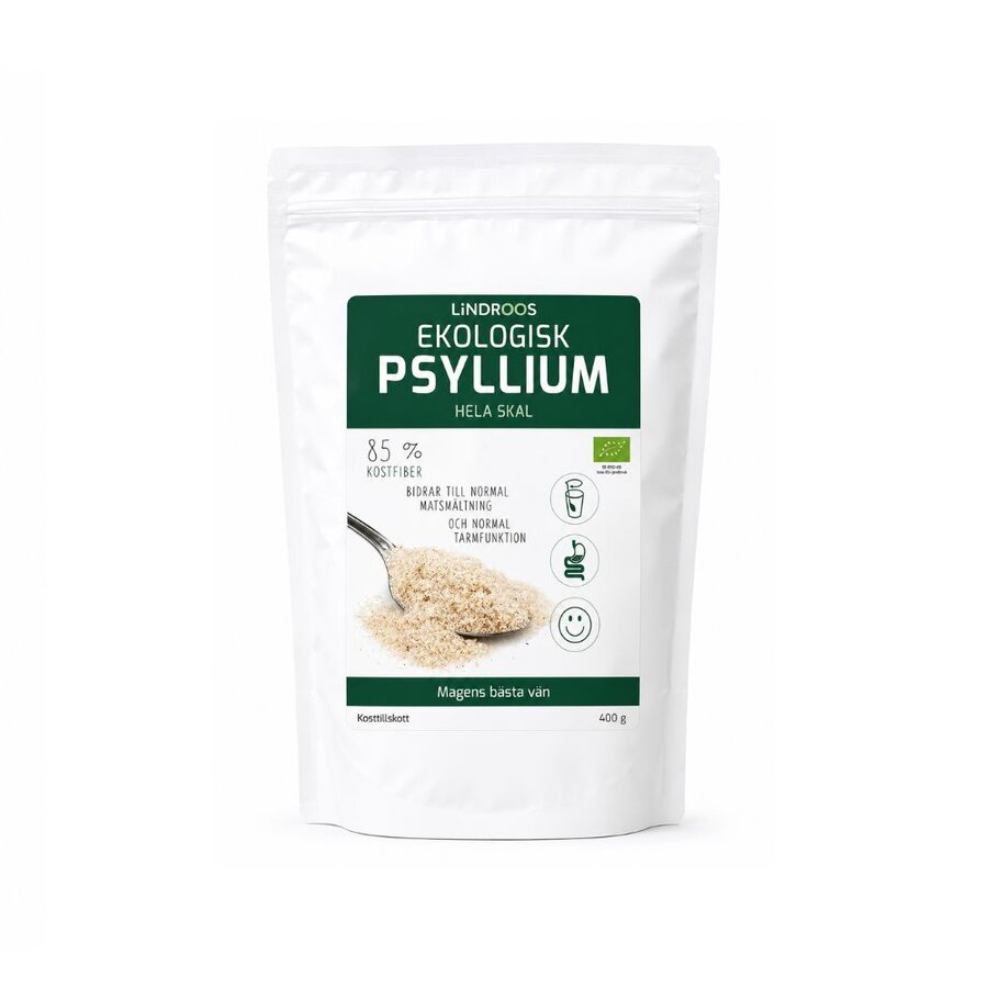 Lindroos økologisk psyllium 400 g