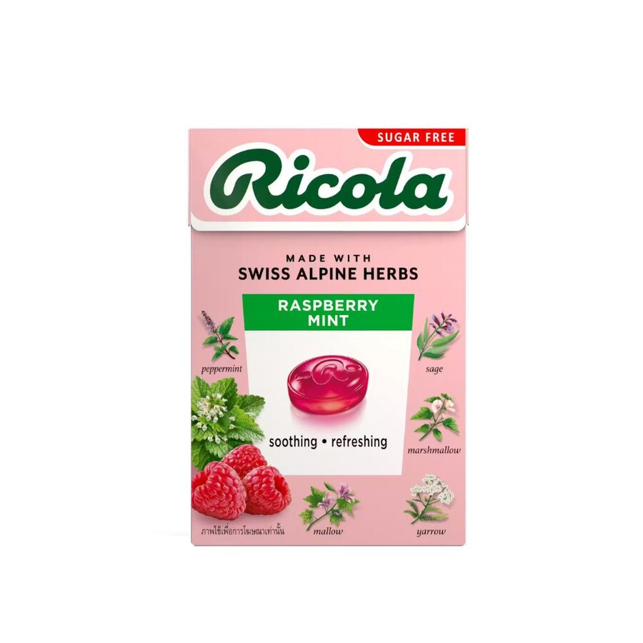 Ricola raspberry mint sugar free 45 g