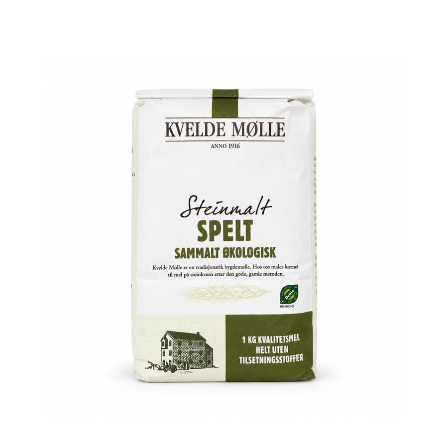 Kvelde økologisk sammalt speltmel 1 kg