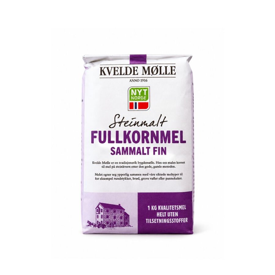 Kvelde sammalt fin fullkornmel 1 kg