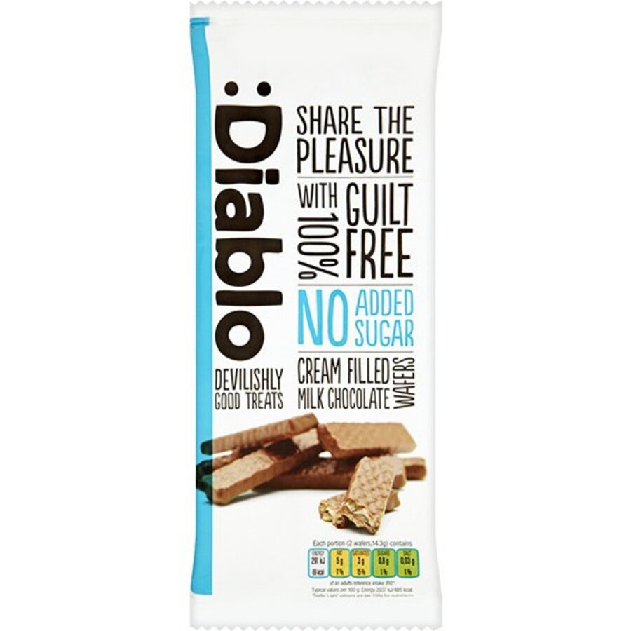 Diablo milk chocolate coated wafer 150 g