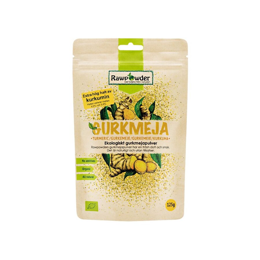 Rawpowder gurkemeiepulver 125 g