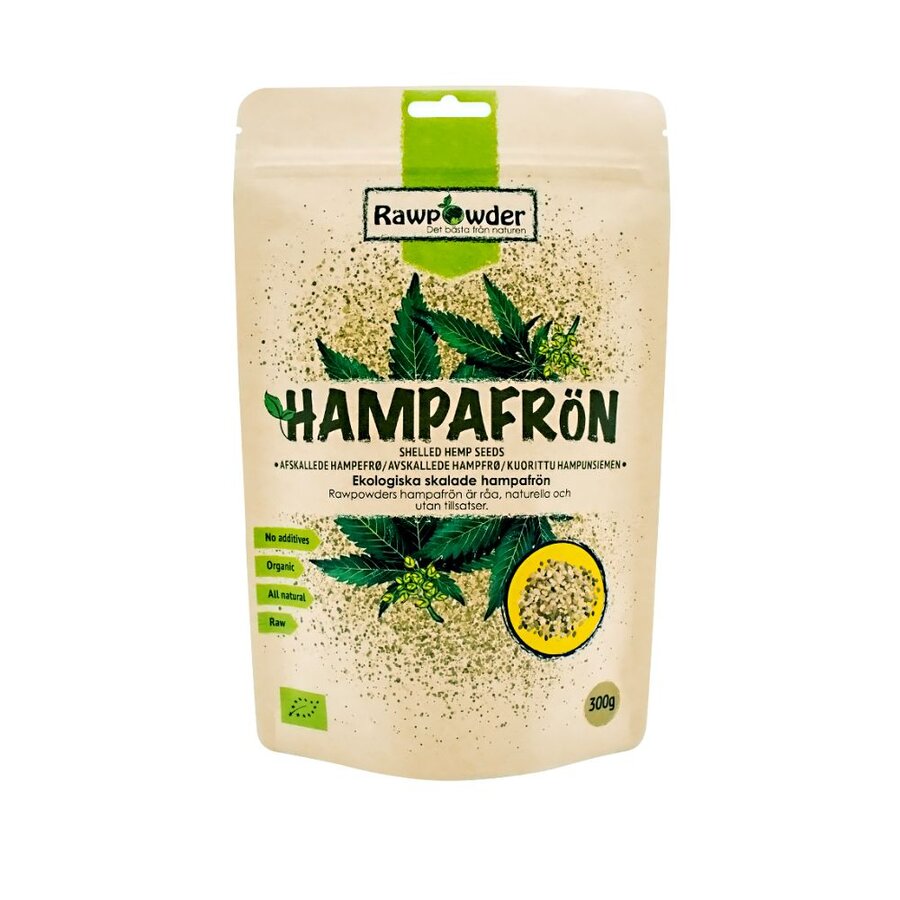 Rawpowder hampfrø 300 g