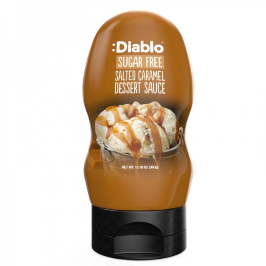 Diablo sukkerfri salt karamell dessertsaus 290 ml