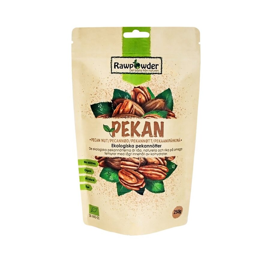 Rawpowder pekannøtter 250 g