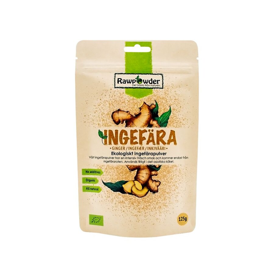 Rawpowder ingefærpulver 125 g