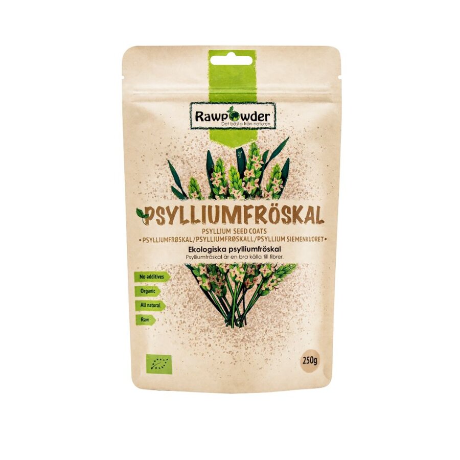 Rawpowder psylliumfrøskall økologisk 250 g