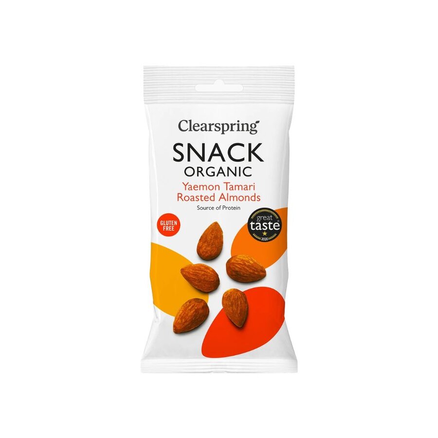 Clearspring snack Yaemon tamari roasted almonds 30 g