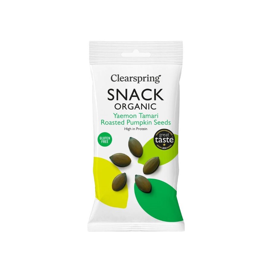Clearspring snack yaemon tamari roasted pumpkin seed 30 g