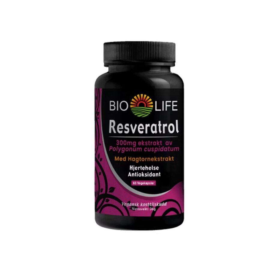 Bio Life Resveratrol 60 kapsler