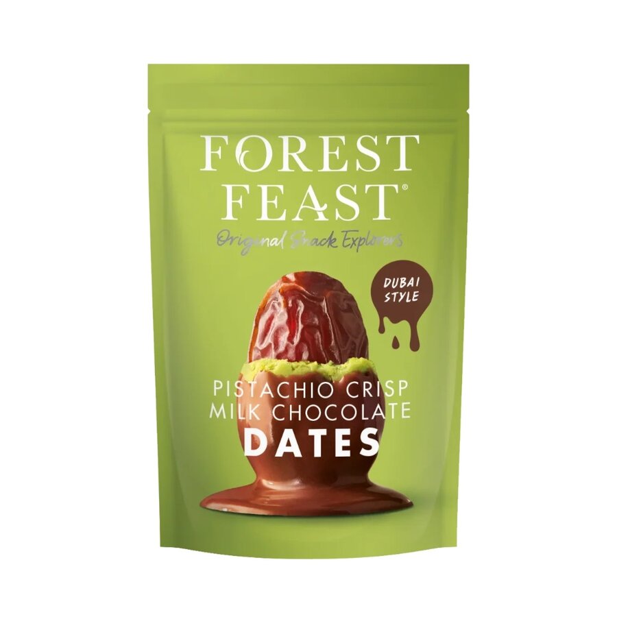 Forest Feast pistachio crisp sjokoladetrukne dadler 120 g