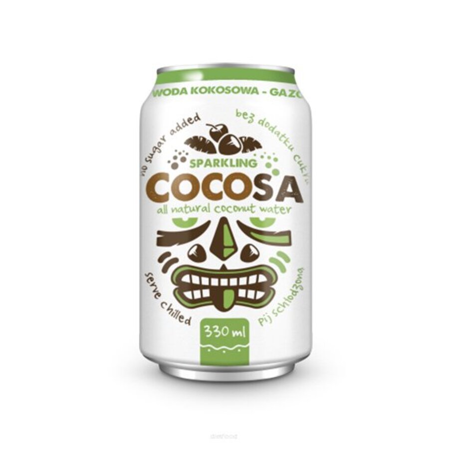 Diet food sparkling coconut water 330 ml
