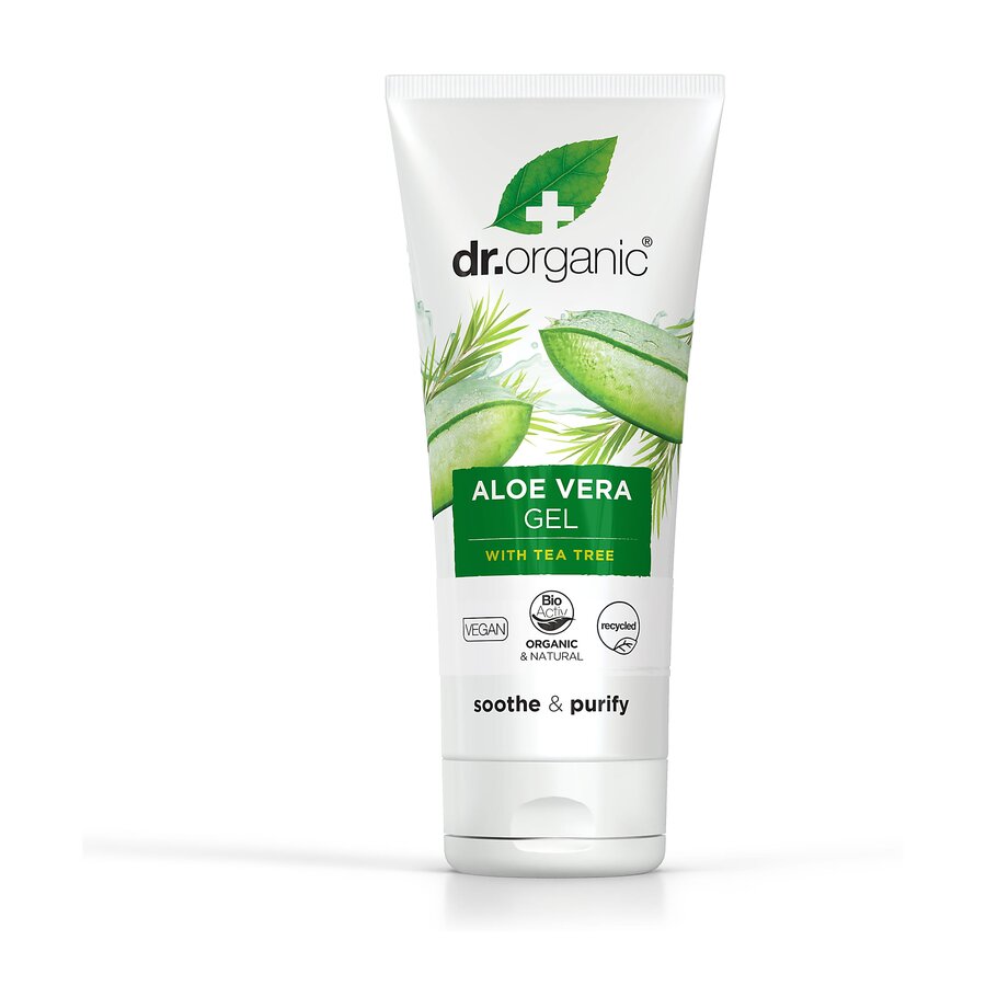 Dr Organic aloe vera with tea tree 200 ml