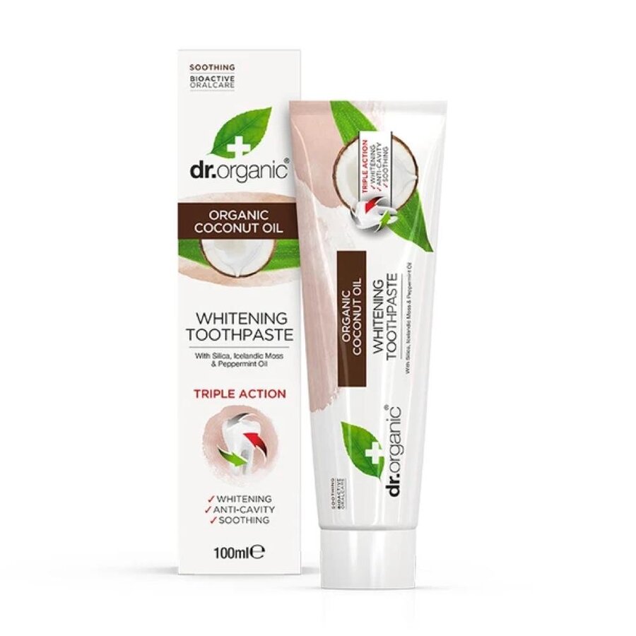 Dr Organic coconut oil toothpaste 100 ml