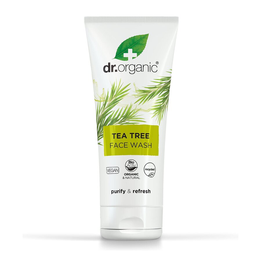Dr Organic tea tree face wash 200 ml