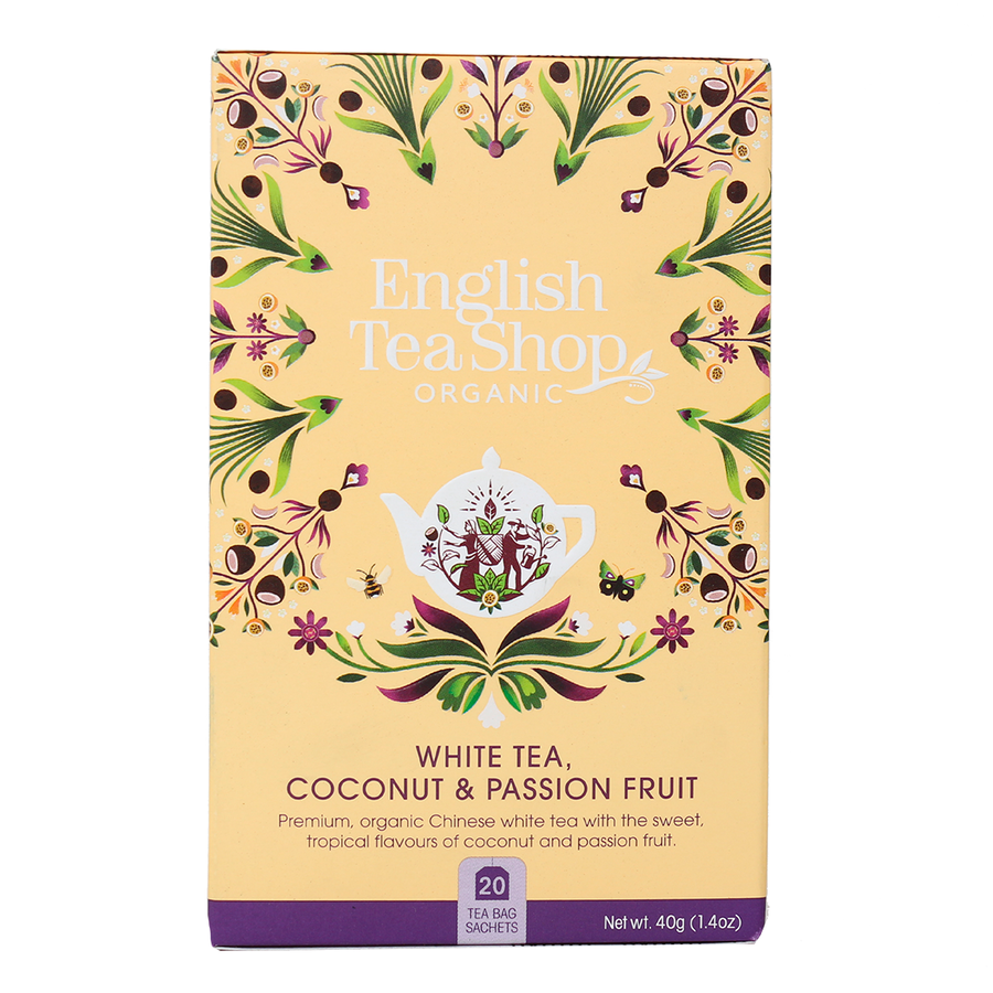 English Tea Shop White Tea Coconut og Passion Fruit 20 bag