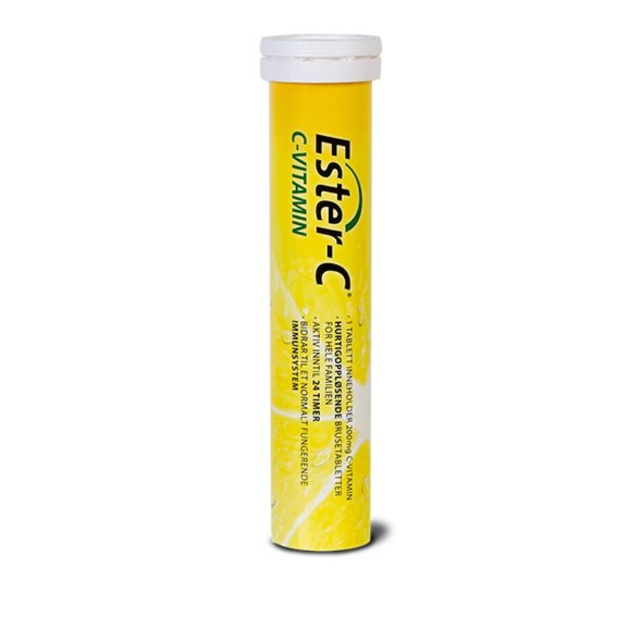 Ester-C vitamin C 200mg 20 brusetabletter