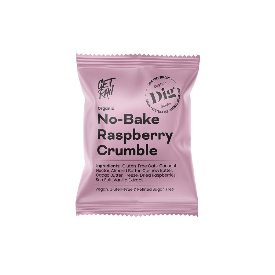 Get Raw no bake bringebær crumble 35 g