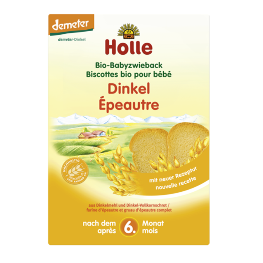 Holle økologisk spelt kavring til baby 200 g