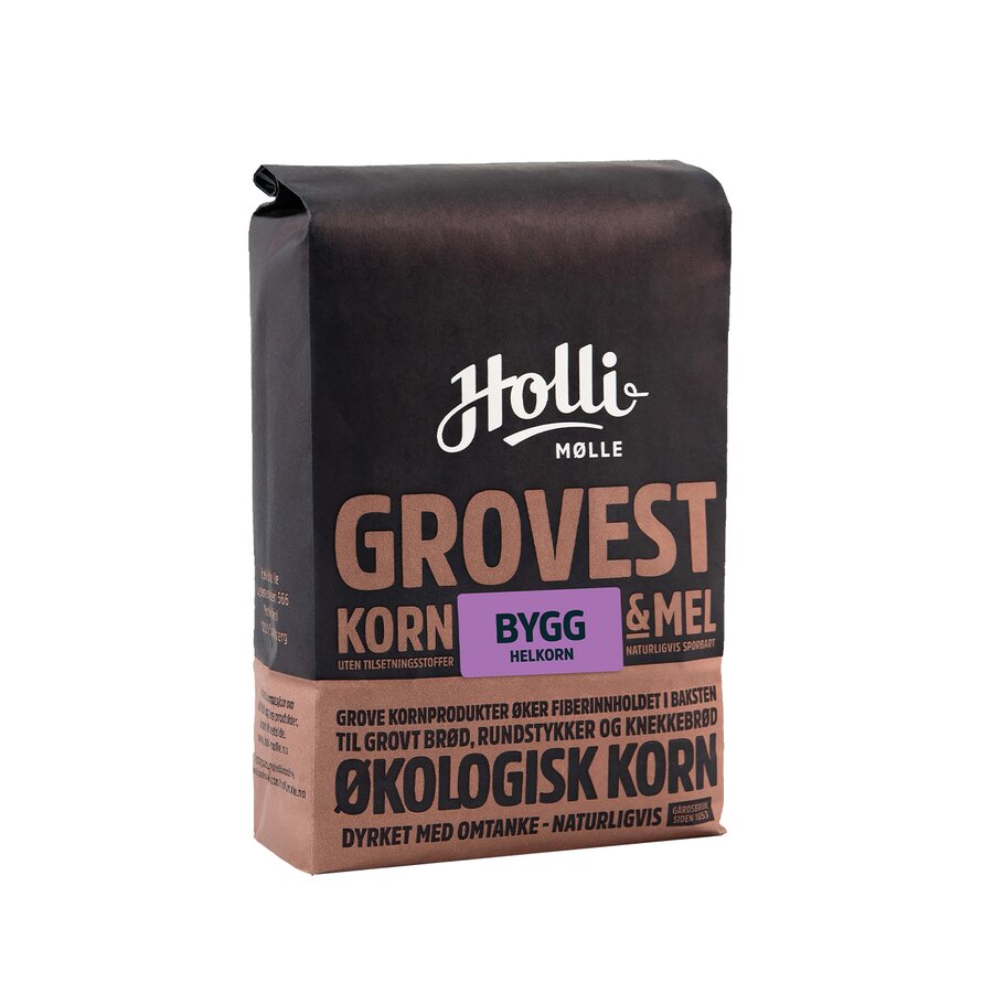 Holli Mølle økologisk bygg helkorn 1 kg
