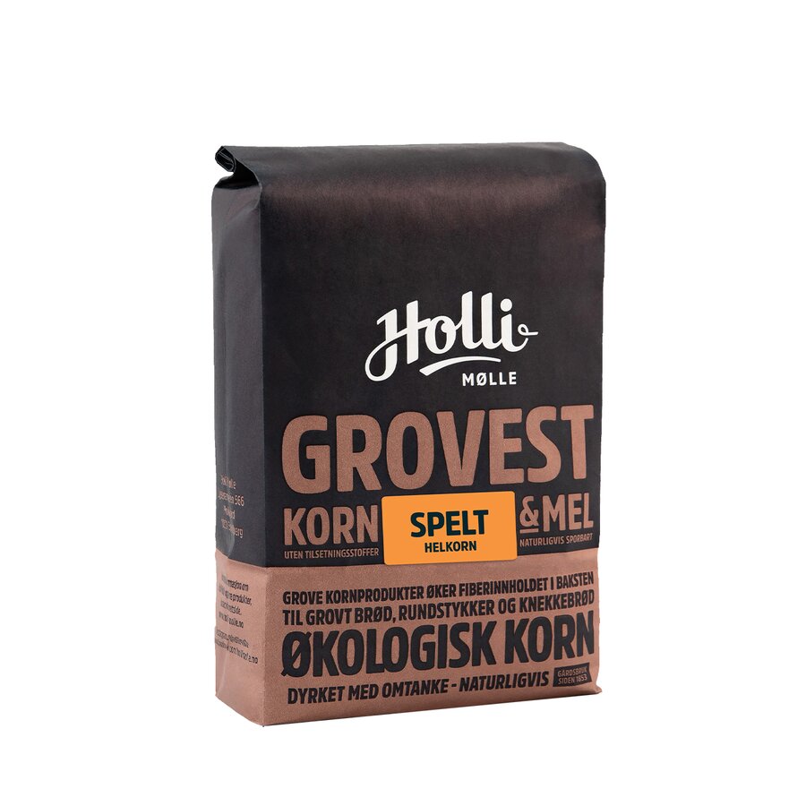 Holli Mølle økologisk hel spelt 1 kg