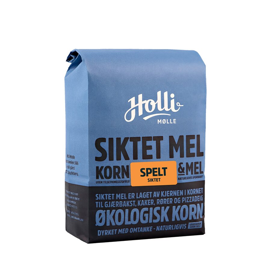 Holli Mølle økologisk siktet spelt 1 kg