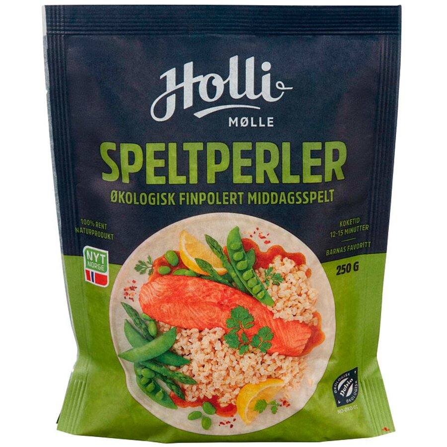 Holli Mølle økologisk speltperler 250 g