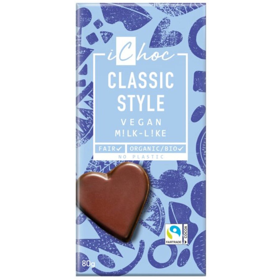 iChoc vegansk melkesjokolade 80 g