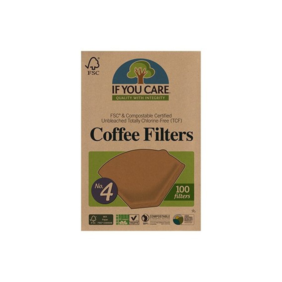 If you care kaffefilter nr 4 100 stk