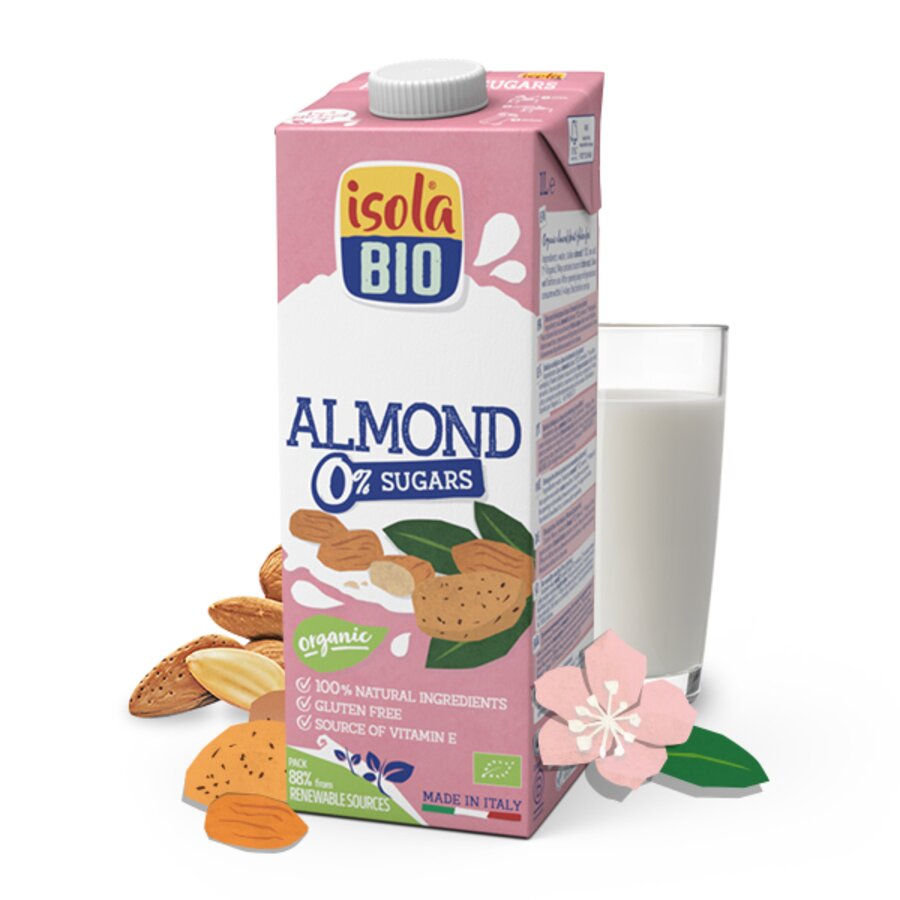 Isola Bio mandeldrikk 0% sukker 1 L