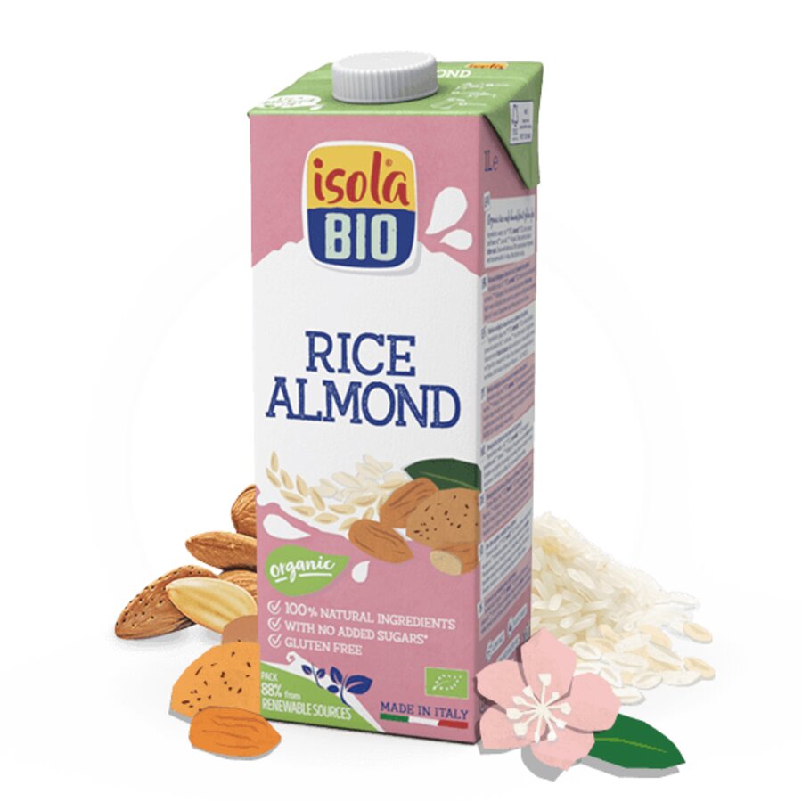 Isola Bio risdrikk med mandel 1 L