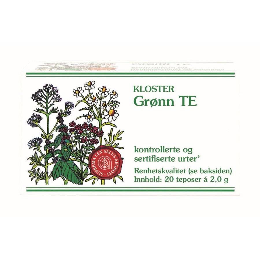 Kloster grønn te 20 poser