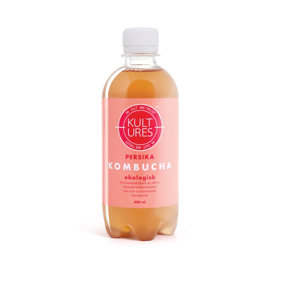 Kultures kombucha med fersken 400 ml