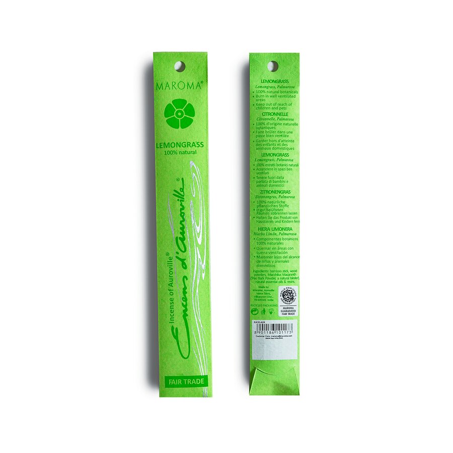 Maroma røkelse lemongrass 10 pinner