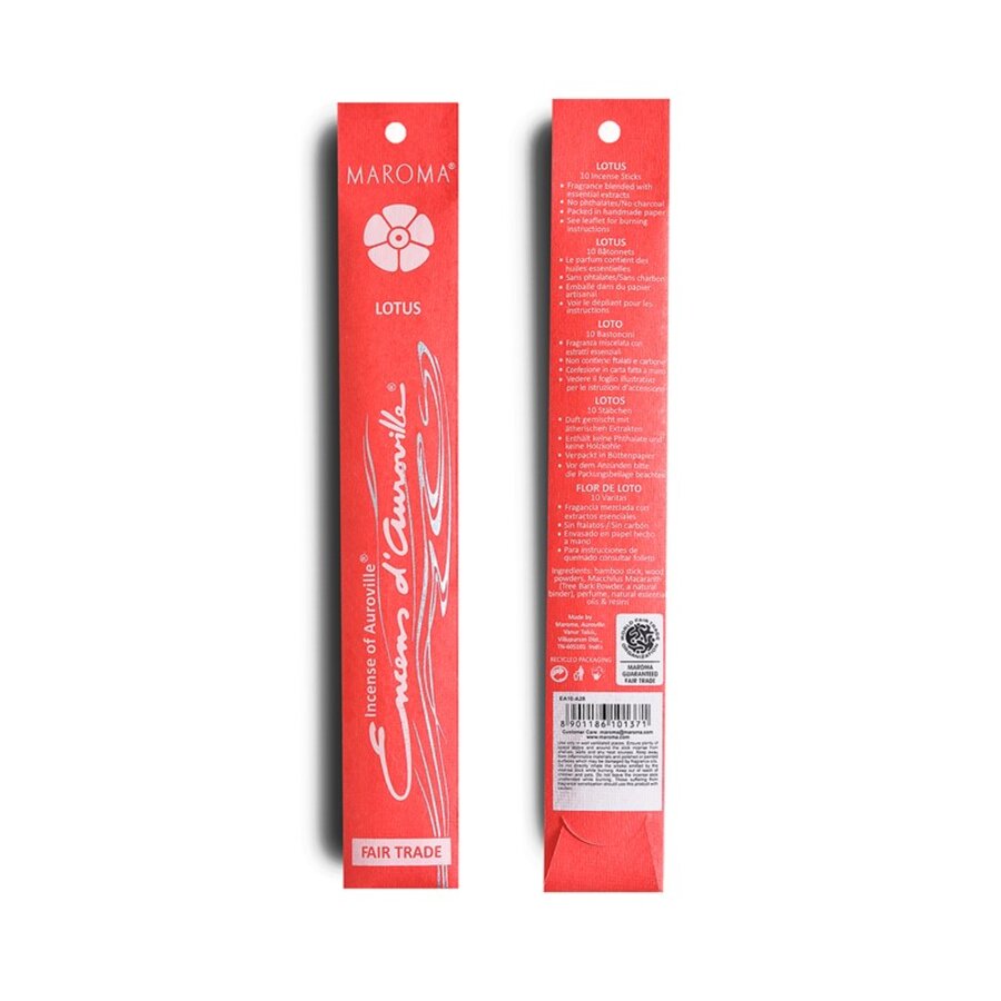 Maroma røkelse lotus 10 pinner