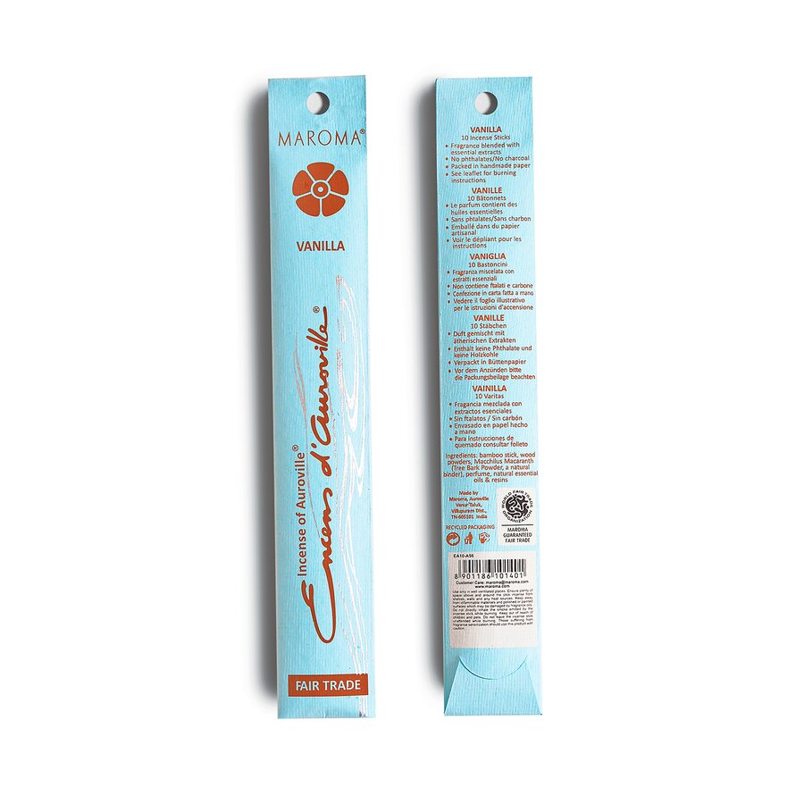 Maroma røkelse vanilla 10 pinner