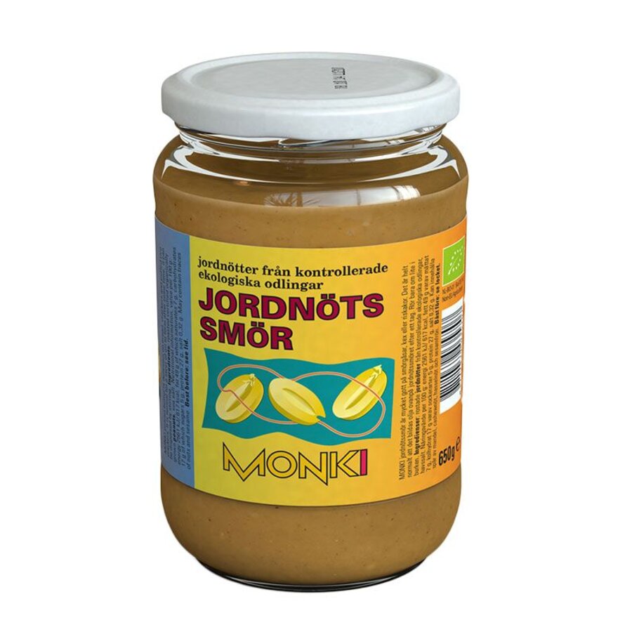 Monki peanøttsmør med havsalt 650 g