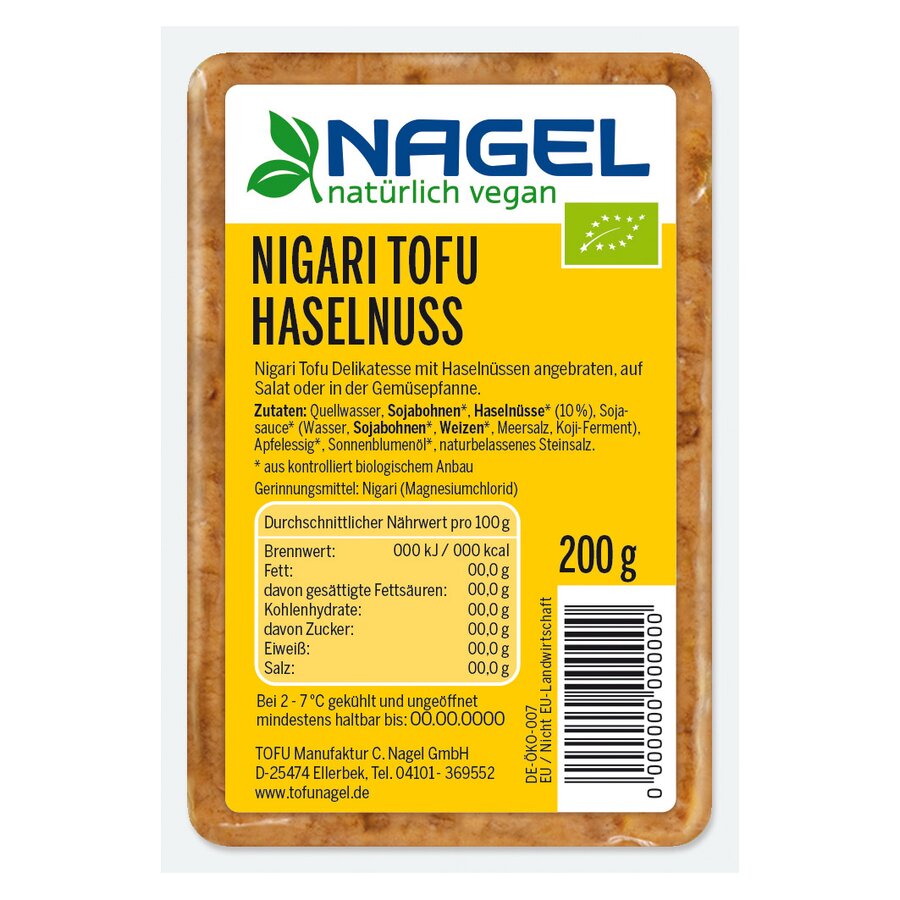 Nagel tofu hasselnøtt 200 g