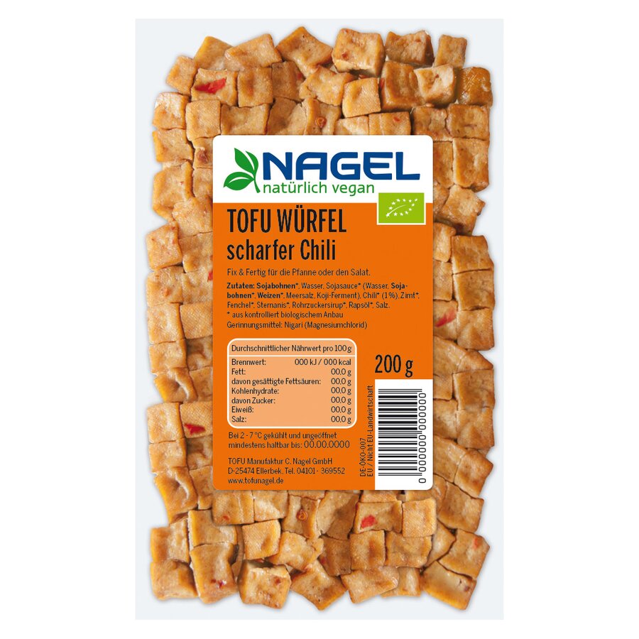 Nagel tofu terninger chili 200 g