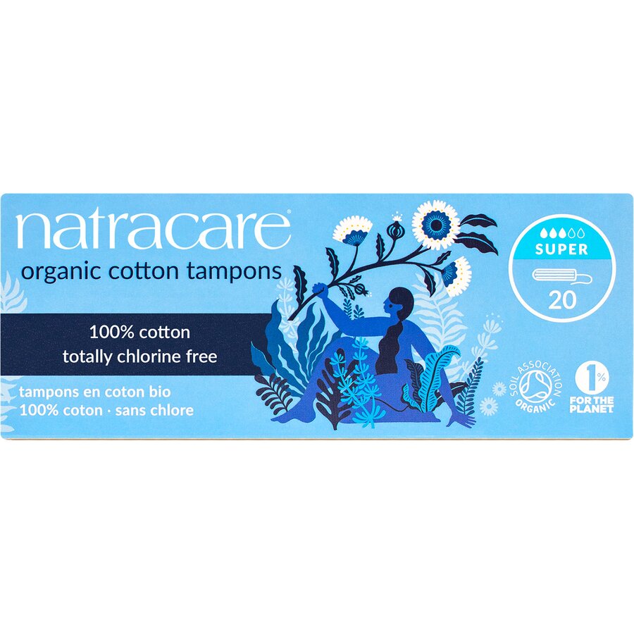 Natracare bomullstampong super 20 stk