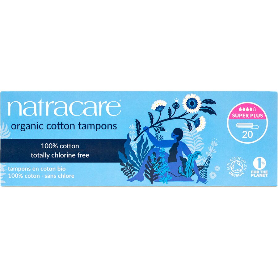 Natracare bomullstampong super plus 20 stk