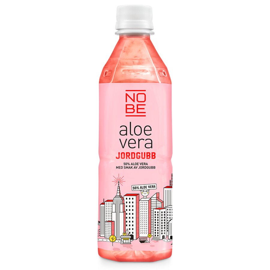 Nobe aloe vera jordbær 500 ml