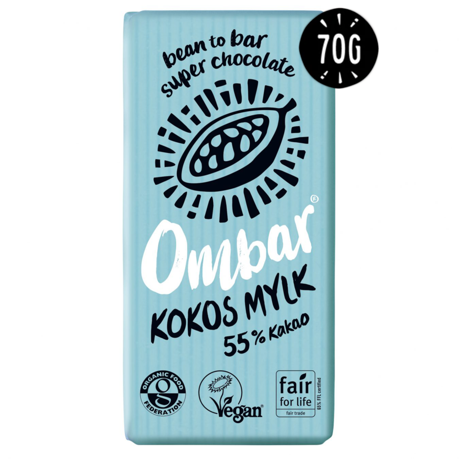 Ombar økologisk kokos mylk sjokolade 70 g