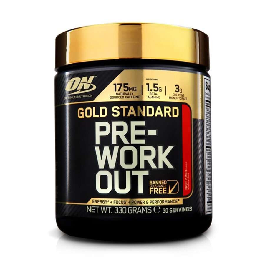 Optimum gold standard pre-work out fruit punch 330 gr