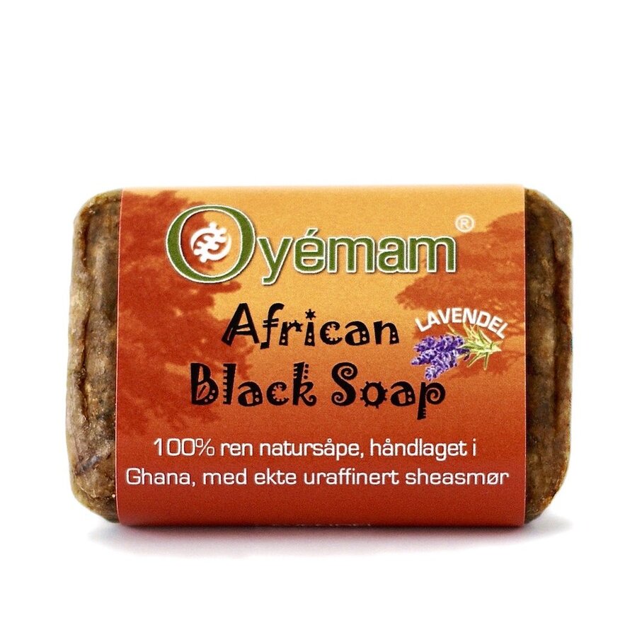 Oyemam african black soap med sheasmør & lavendel